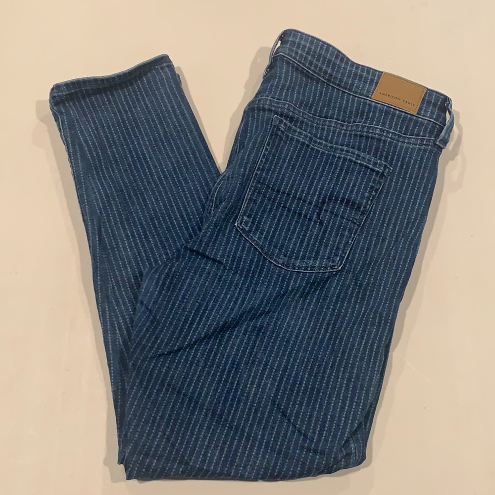 American eagle striped jeans